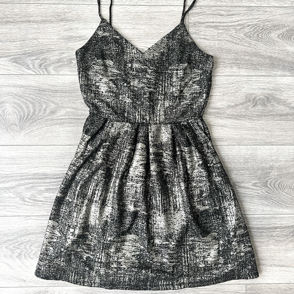 Black and gold dress